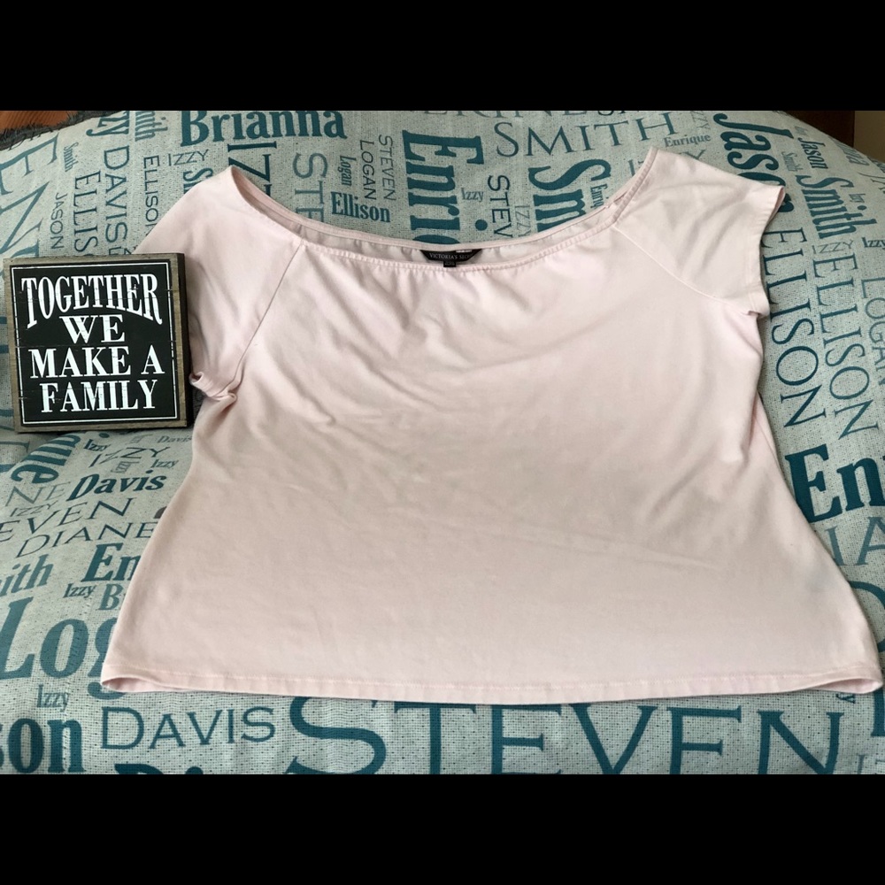 Victoria’s Secret boat neck cap sleeve shirt